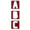 Milescraft 1.5in. & 2.5in. Vertical Letter Templates for Sign PRO & Sign Crafter Jig, 64pcs. 2204 - alternate 5